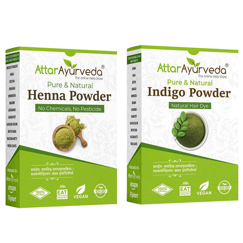 Attar Ayurveda Henna Powder Indigo Powder