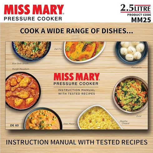 Hawkins Miss Mary 2.5 L Aluminium Pressure Cooker (MM25)