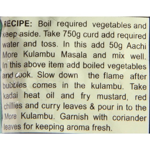 Aachi Butter Milk Kulambu Masala