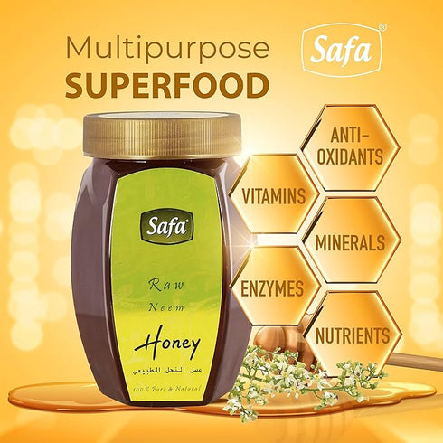 Safa Neem Honey | Raw Unprocessed Pure Natural Honey