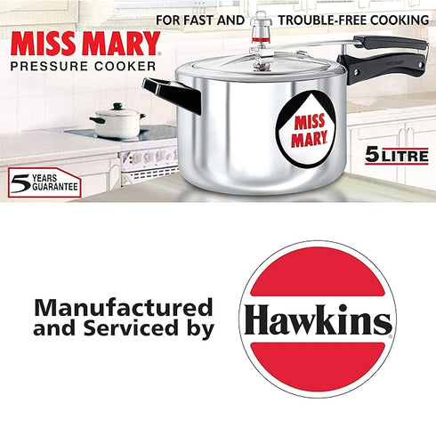 Hawkins Miss Mary 5 L Aluminium Pressure Cooker MM50