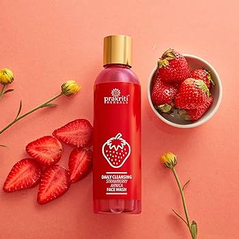 Prakriti Herbals Daily Cleansing Strawberry Arnica Face Wash