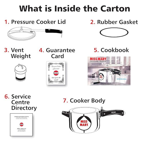 Hawkins Miss Mary 5 L Aluminium Pressure Cooker MM50