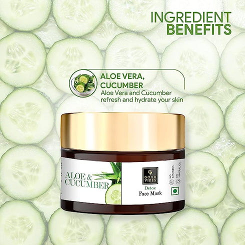 Good Vibes Aloe Cucumber Detox Face Mask 50g
