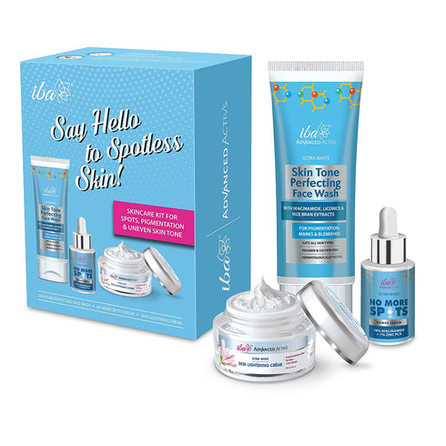 Iba Say Hello to Spotless Skin Kit Niacinamide Face Wash, Serum, Moisturizer