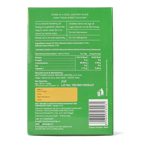 Honey Twigs Lemon Honey