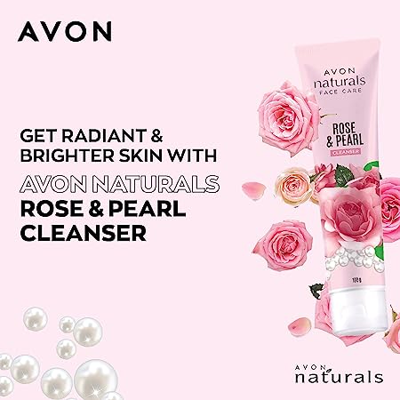 Avon Naturals Rose And Pearl Cleanser 100g