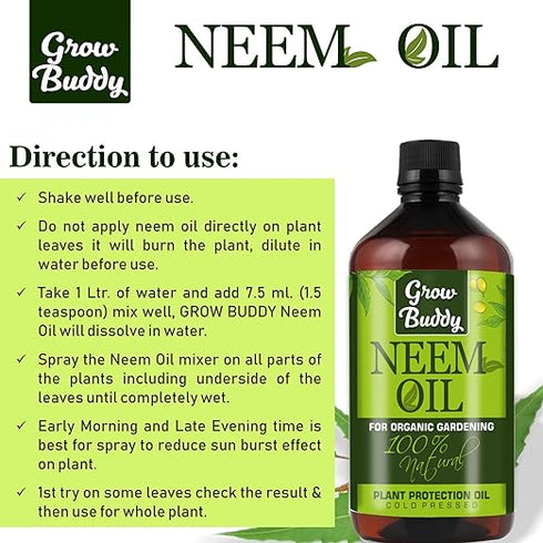 GROWBUDDY Water Soluble Neem Oil 500ml