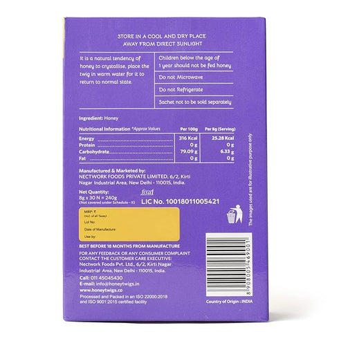 Honey Twigs Multiflora Honey