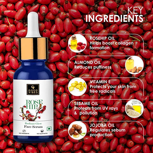 Good Vibes Rosehip Radiant Glow Face Serum