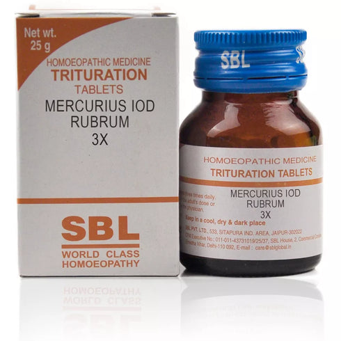 SBL Mercurius Iod Rubrum Trituration Tablet 3X