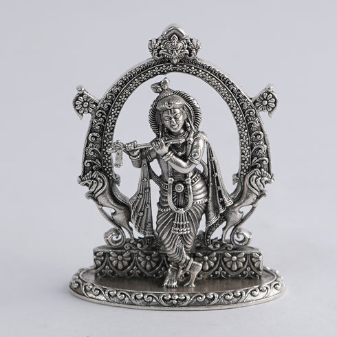 Pure Silver Antique Krishna Antique Idol 11g