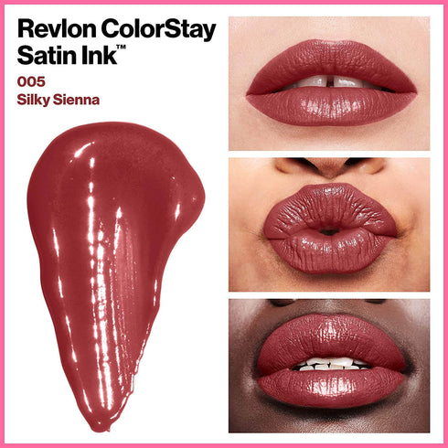 Revlon Colorstay Satin Ink Liquid Lip Color-Silky Sienna 5ml