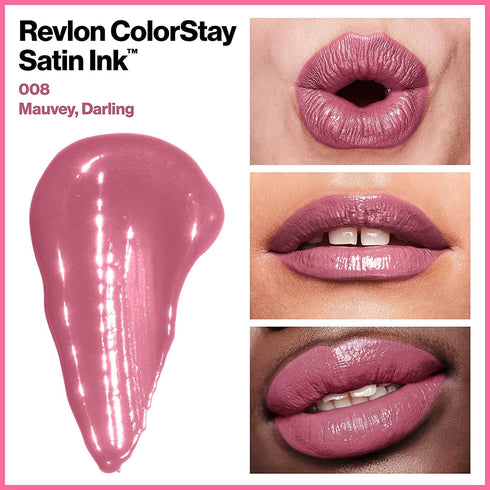 Revlon Colorstay Satin Ink Liquid Lip Color-Mauvey Darling 5ml