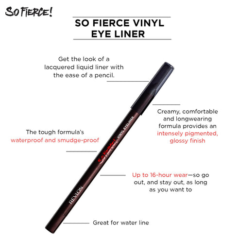 Revlon So Fierce Vinyl Eye Liner-Mighty Mocha 1.2g