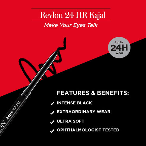 Revlon 24Hr Kajal-Intense Black 0.35g