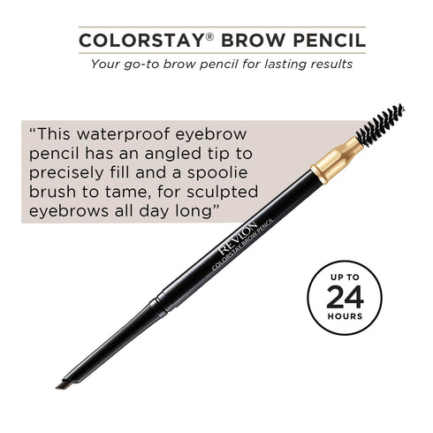 Revlon Colorstay Brow Pencil-Soft Black 0.35g