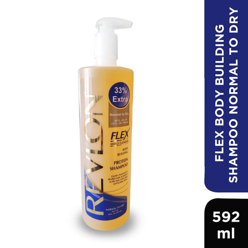 Revlon Flex Body Building Protein Shampoo-Normal To Dry 592ml