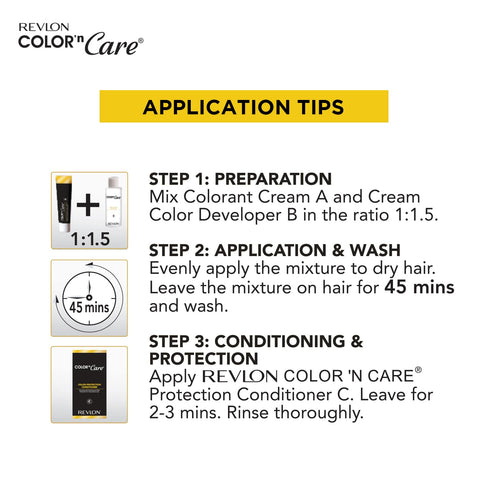 Revlon Color N Care Permanent Hair Color Cream-Brown Black 2N 100ml