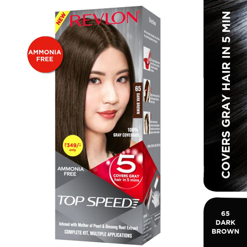 Revlon Top Speed Hair Color Small Pack Woman-Dark Brown 65 180g