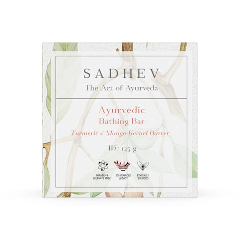 Sadhev Turmeric & Mango Kernel Butter bathing bar 125 g