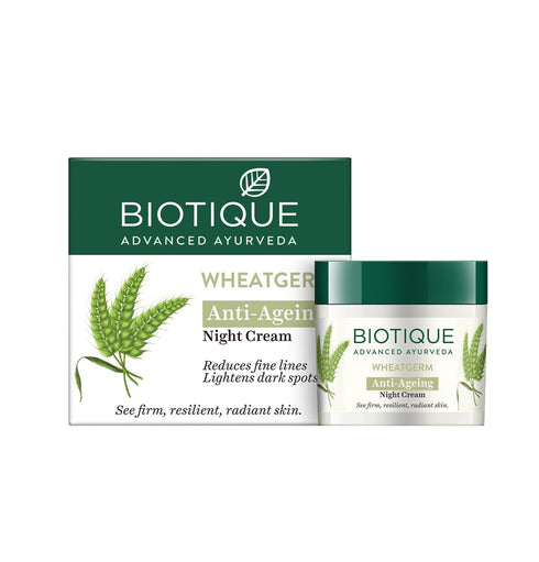 Biotique Advanced Ayurveda WheatGerm Anti|Ageing Night Cream