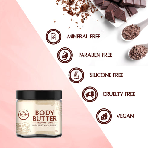 the beauty co India Chocolate and Coffee Body Butter With Robusta Coffee