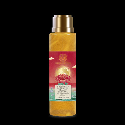 Forest Essentials Soundarya Luminous Beauty Body Oil with 24 Karat Gold Shimmer 50ml