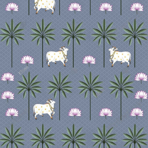 Indian Pooja Backdrop Cloth/Ancient temples/Wedding Decor/Ganesha /Pichwai Cow/Pooja decor/Party Events/Decoration/Fabric 3D printing/Kolam Pooja Print/Venkateswara