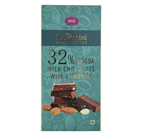 Cocoatini 32% Cocoa Milk Chocolate With Almonds