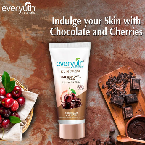 Everyuth Naturals Chocolate And Cherry Tan Removal Face and Body Pack