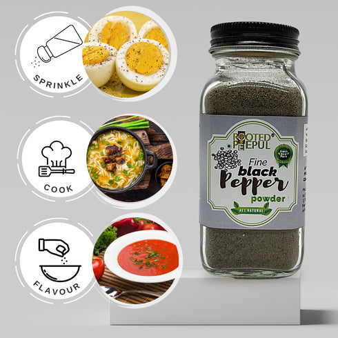 Rooted Peepul Black Pepper Powder