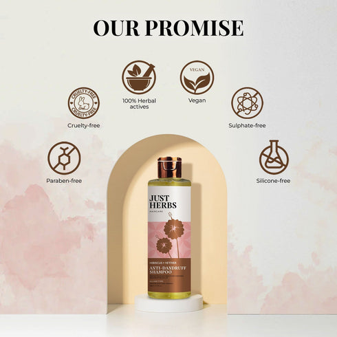 Just Herb Hibiscus and Vetiver Anti-Dandruff Shampoo 200ml