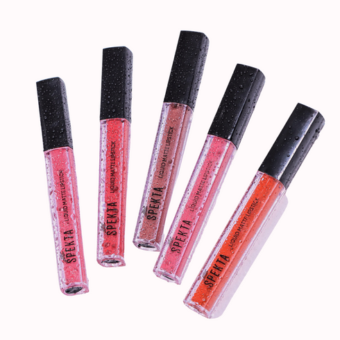 Spekta Combo Set Of 5 Transfer Proof Liquid Matte Lipsticks 6ml *5