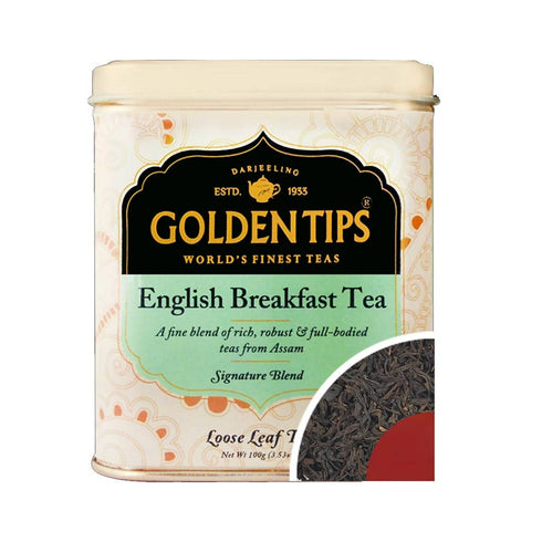 Golden Tips English Breakfast Tea Tin Can