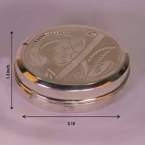 Pure Silver Soap Box Oval Shaped 57.8g