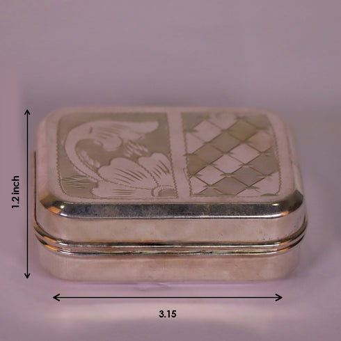 Pure Silver Soap Box Rectangle 65.5g