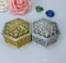 Silver and gold color plastic boxes (pack of 10) - 300gms