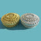 Silver and gold color Round plastic boxes (pack of 10) - 300gms
