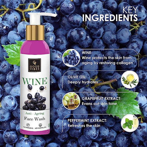 Good Vibes Wine Anti-Ageing Face Wash