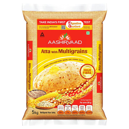 Aashirvaad Atta with Multigrains 5kg pack