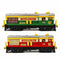 Train Engine (Set Of 2 Piece) (Green And Red)