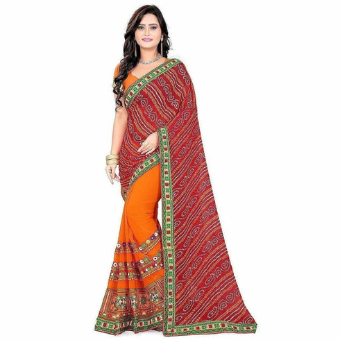 Georgette Silk Saree