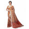Linen Round Design Saree With Blouse Piece