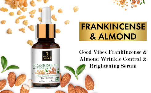 Good Vibes Frankincense & Almond Wrinkle Control & Brightening Serum 10ml