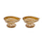 Brass Plain Agal Deepak - Set Of 2 - Pack Of 10 - 200gms