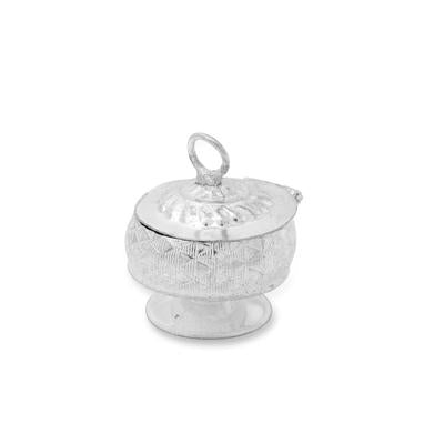 German Silver Kumkum Debbi - Pack 10 - 200gms