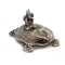 White Metal Ganesh Chowki With Diya Pack Of 10 - 1000gms