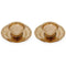 Brass Agal Deepak In Plate Set Of 2 Pack Of 10 - 500gms