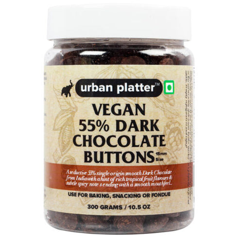 Urban Platter Vegan Dark Chocolate Buttons 300g